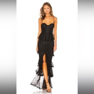 Majorelle Zelda Fitz Gown in Black